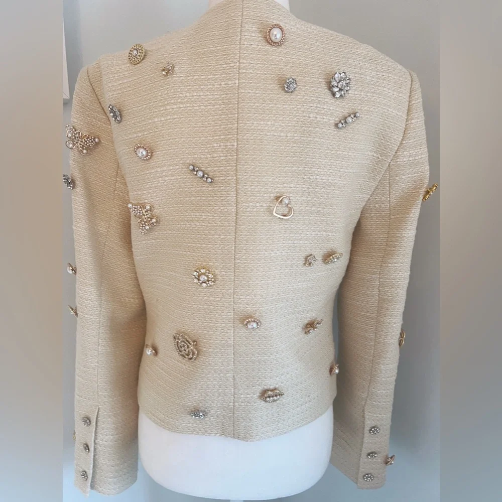 L’Agence Tayla Embellished Boucle Jacket - Picture 15 of 16